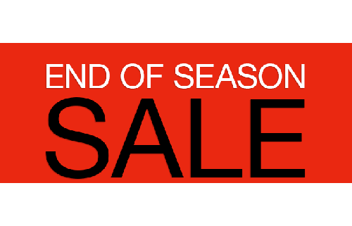 End of season sale