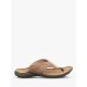 Joseph Seibel Logan Leather Toe Post Sandals, Nut