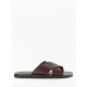 Kin Made in Italy Leather Cross Sandals