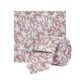 Mens 1904 Pink Floral Tie And Clip Set*, PINK