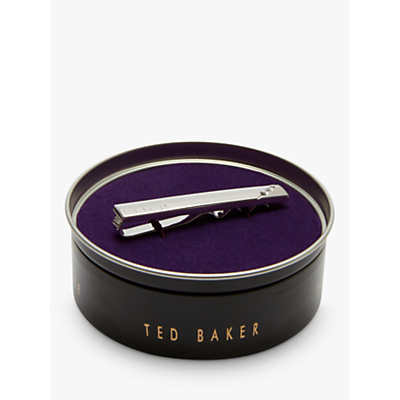 Ted Baker Allbar Logo Tie Clip, Silver