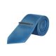 Mens 1904 Blue Textured Tie And Clip Set*, Blue