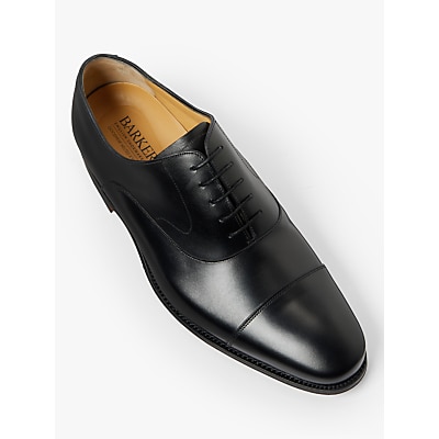 Barker Tech Wright Leather Oxford Shoes, Black