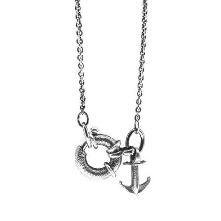 ANCHOR & CREW Clyde Anchor Signature Silver Necklace Pendant