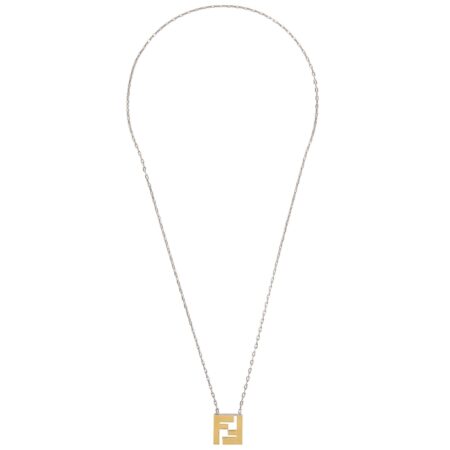 Fendi FF Gold And Silver-tone Necklace