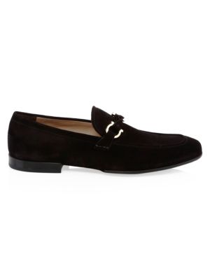 Barry Gancini Bit Suede Loafers