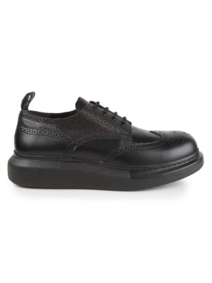 Brogue Platform Leather Shoes