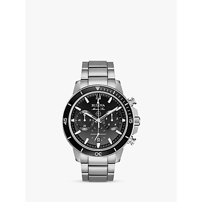 Bulova Men's Marine Star Chronograph Date Bracelet Strap Watch