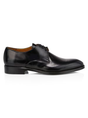 Hancock Plain Toe Leather Blucher Derby Shoes