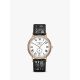 Longines L48051112 Men's Presence Date Leather Strap Watch, Black/White
