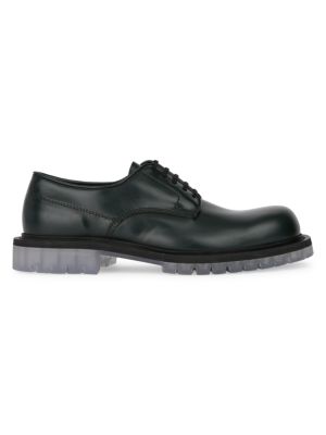 Lug Sole Leather Derby Shoes