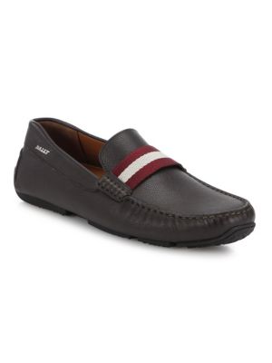 Pearce Pebbled Leather Driving Loafers