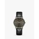 Rado R14067156 Men's Diamaster Date Automatic Leather Strap Watch, Black/Grey