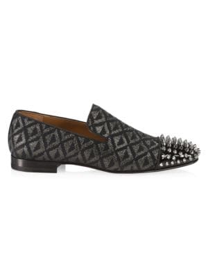 Spooky Spiked Patterned Flats